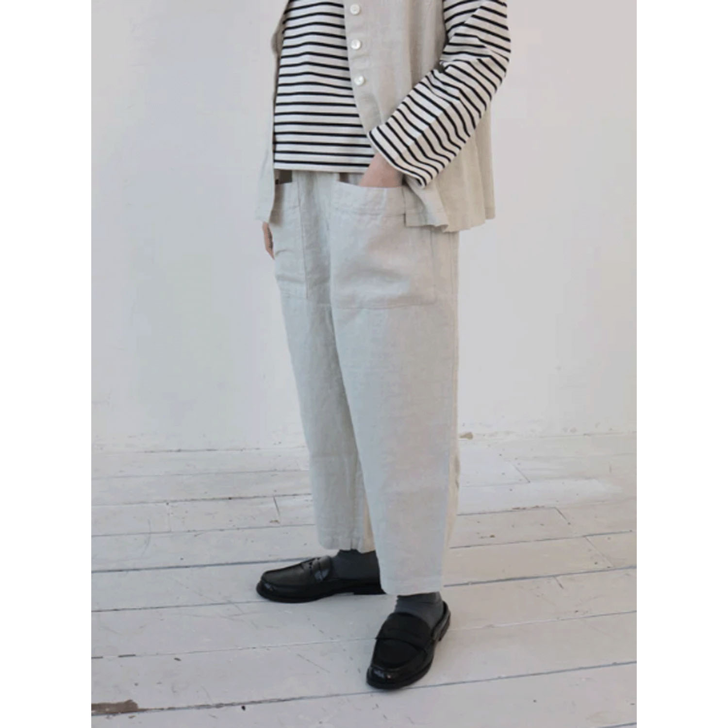 YARRA フロントポケット8分丈パンツ - 画像5