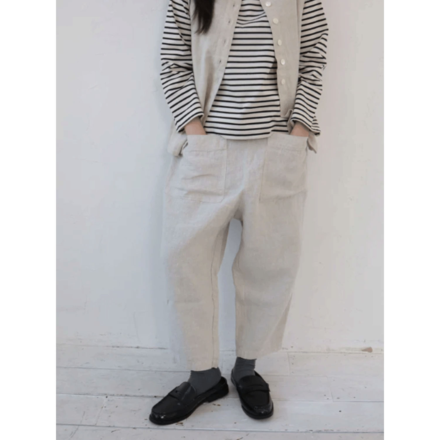 YARRA フロントポケット8分丈パンツ - 画像1