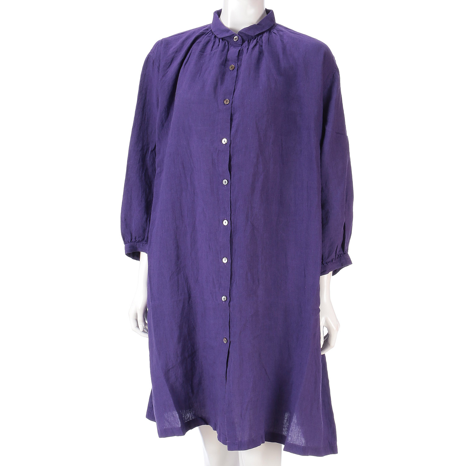 YARRA エアリーリネンギャザーワンピース - 画像11