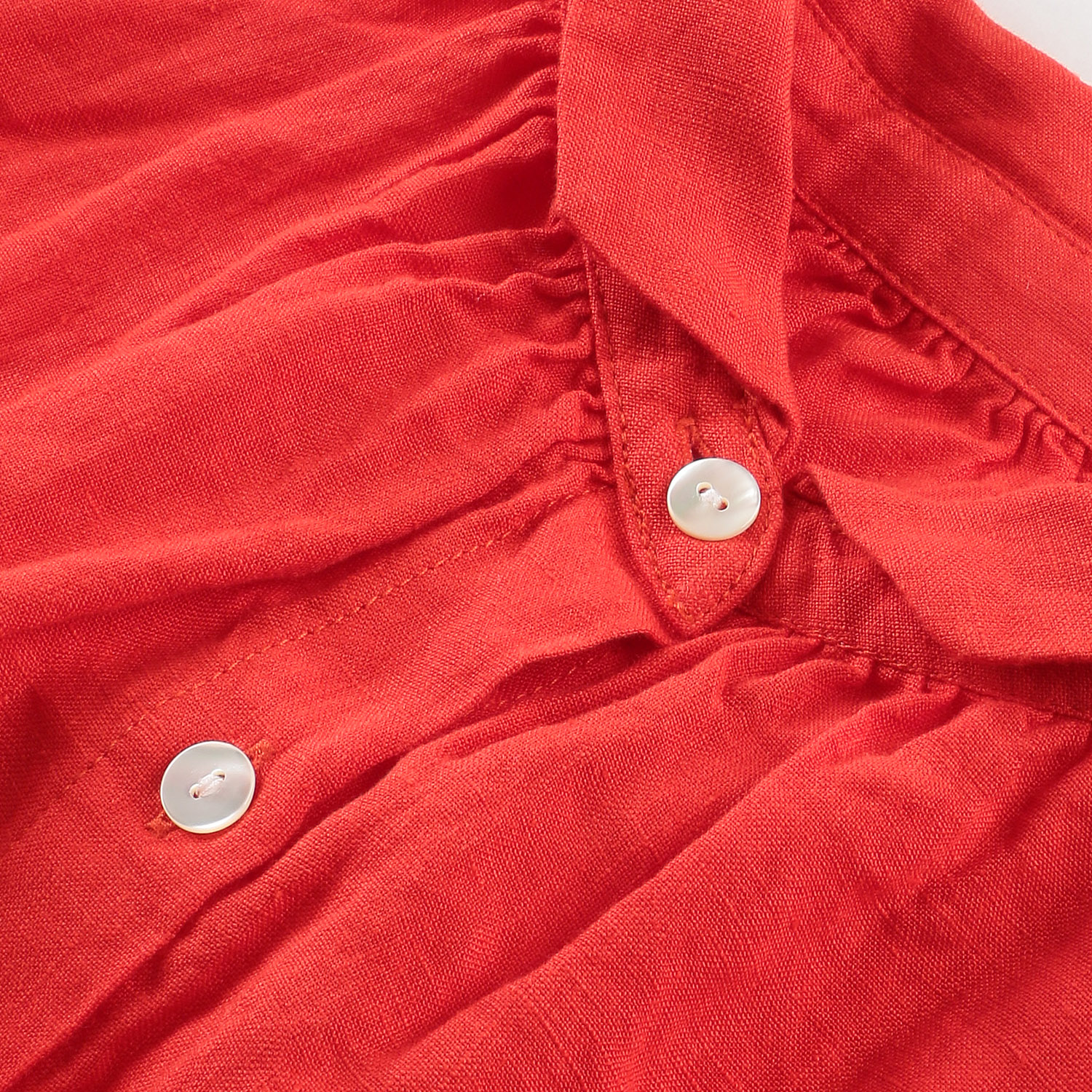 YARRA エアリーリネンギャザーワンピース - 画像7