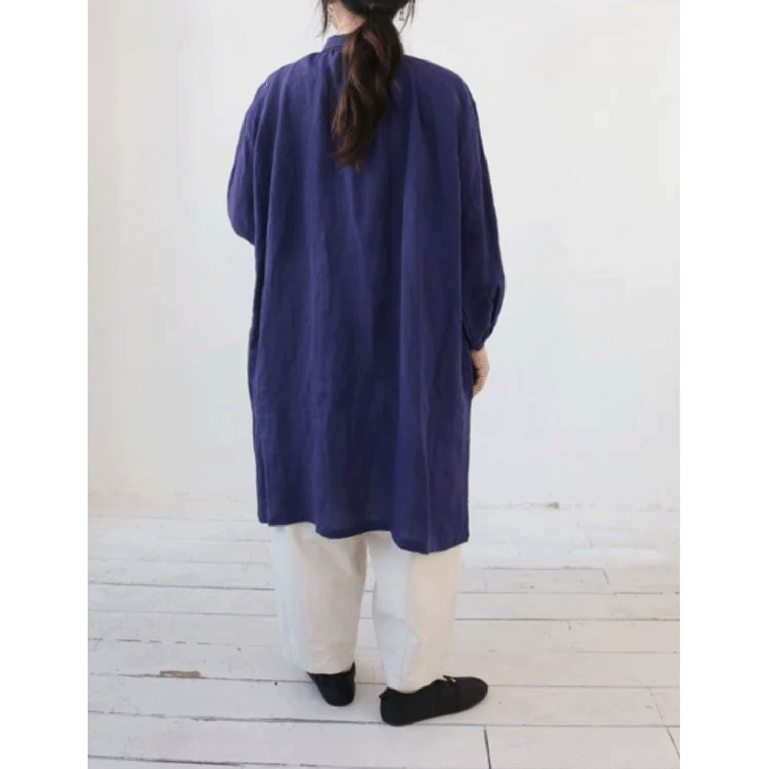 YARRA エアリーリネンギャザーワンピース - 画像10