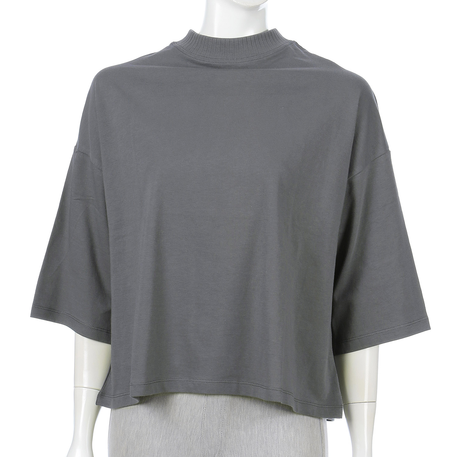 ciroc 七分袖ネックリブシャツ - 画像5