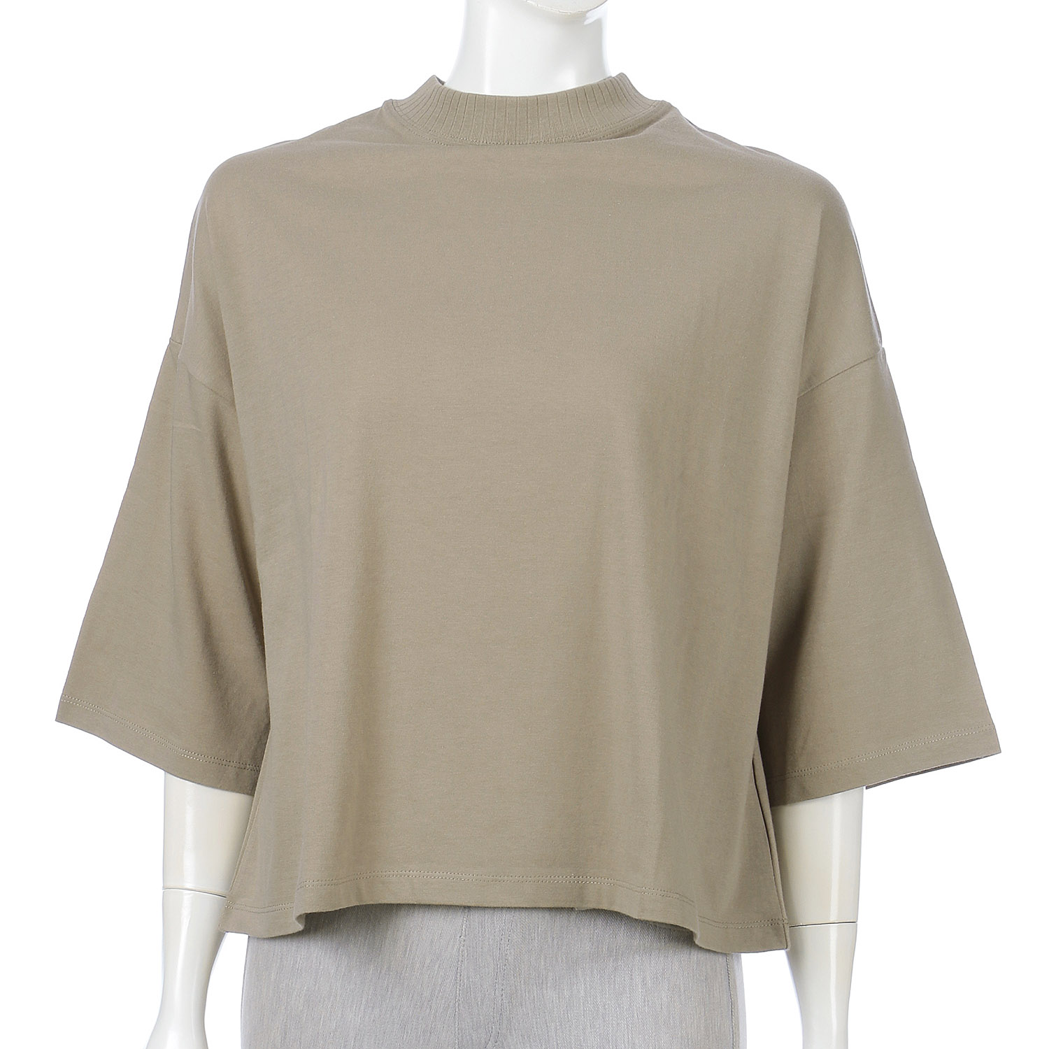 ciroc 七分袖ネックリブシャツ - 画像9