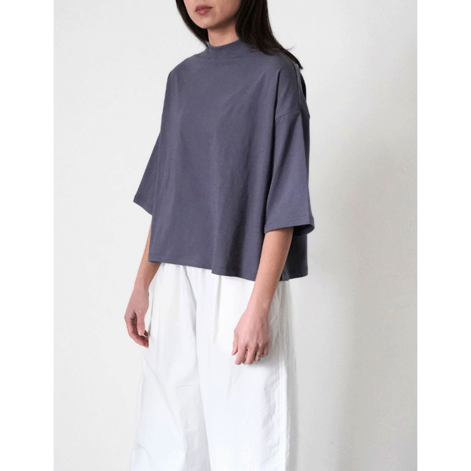 ciroc 七分袖ネックリブシャツ