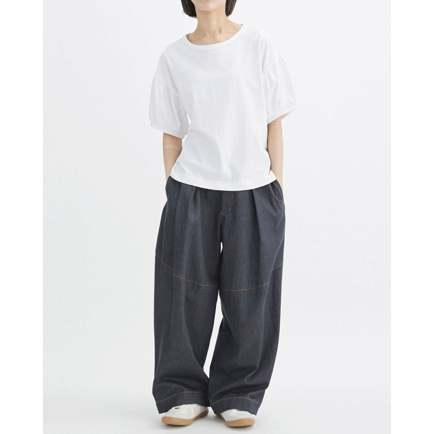 【ETONET限定】ATELIER EQUAL style コットン天竺ボリュームスリーブプルオーバー - 画像3