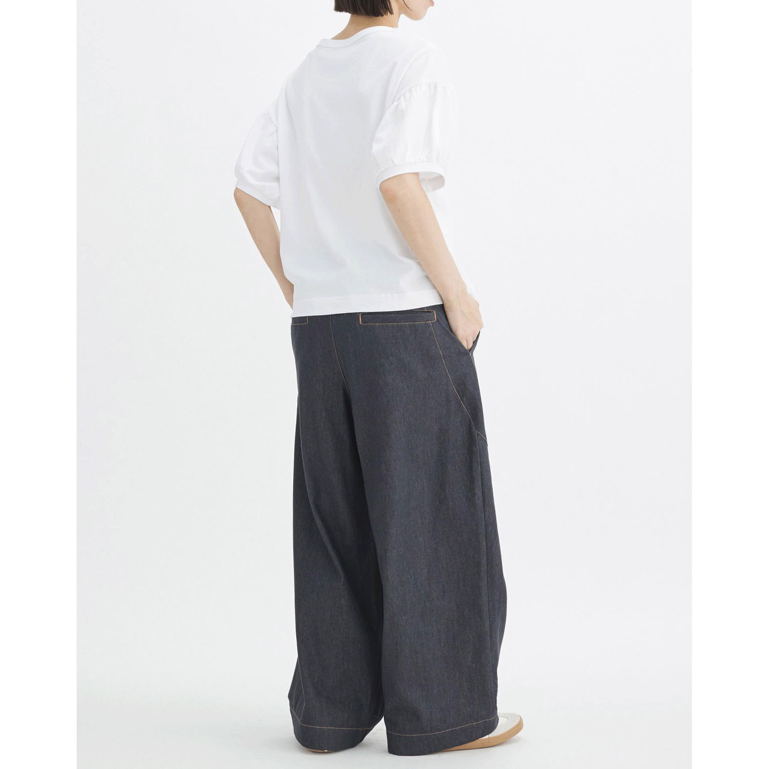 【ETONET限定】ATELIER EQUAL style コットン天竺ボリュームスリーブプルオーバー - 画像6