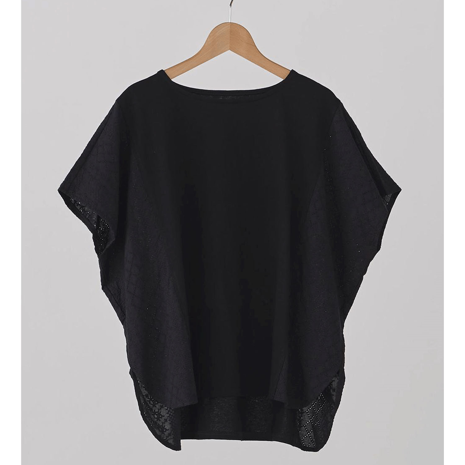 ATELIER EQUAL style コットン天竺ストライプレース切替プルオーバー - 画像12