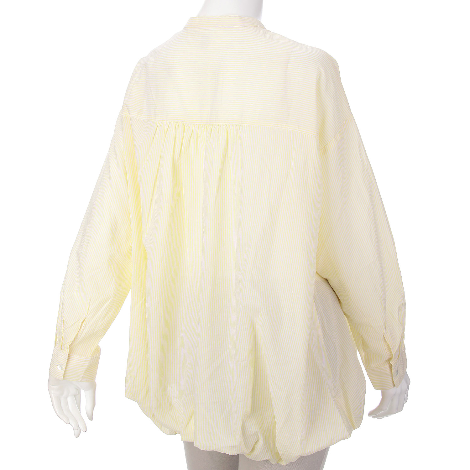 ista－ire シアーストライプ裾バルーンブラウス - 画像8