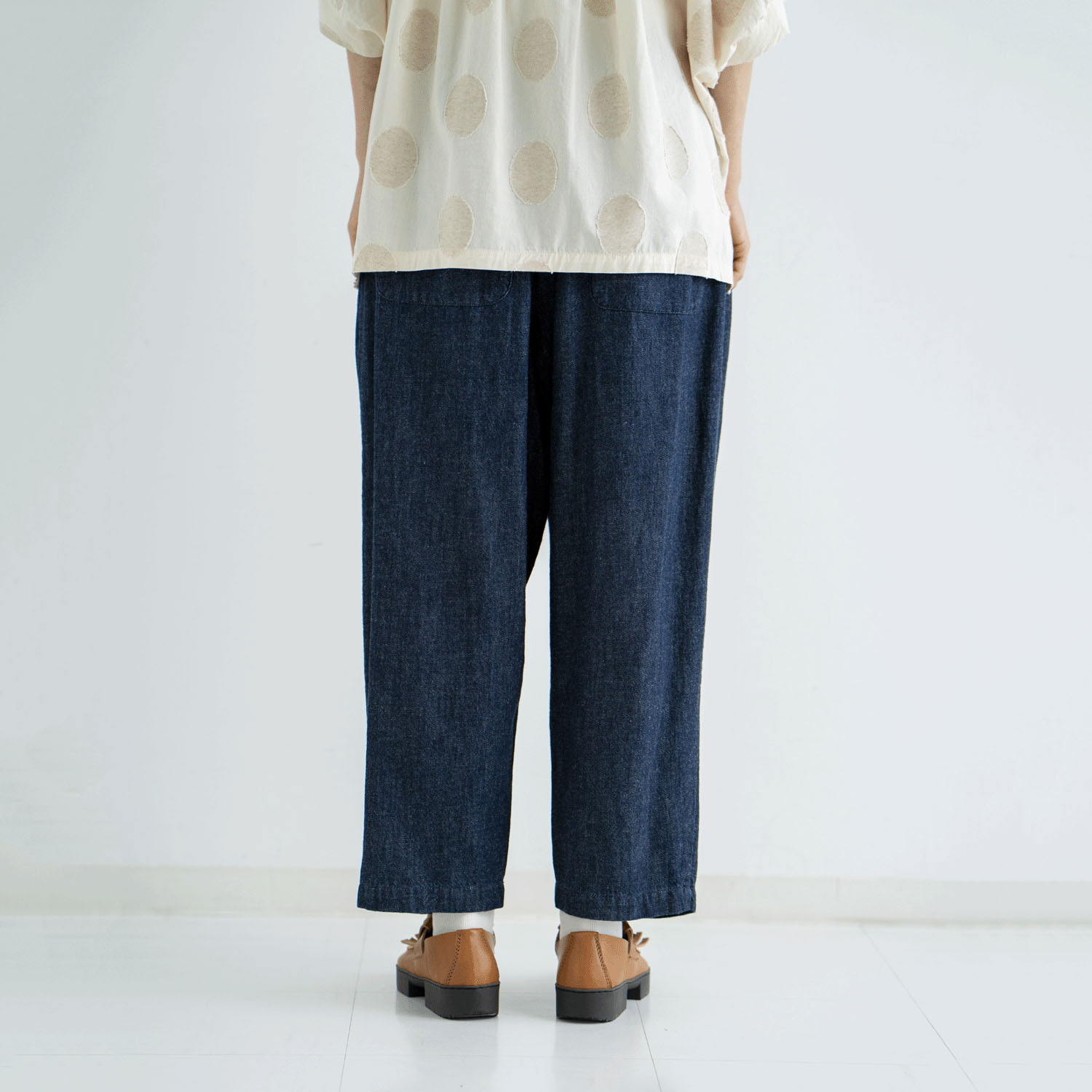 6．5綿麻甘撚りデニム ルーフポケットパンツ - 画像10