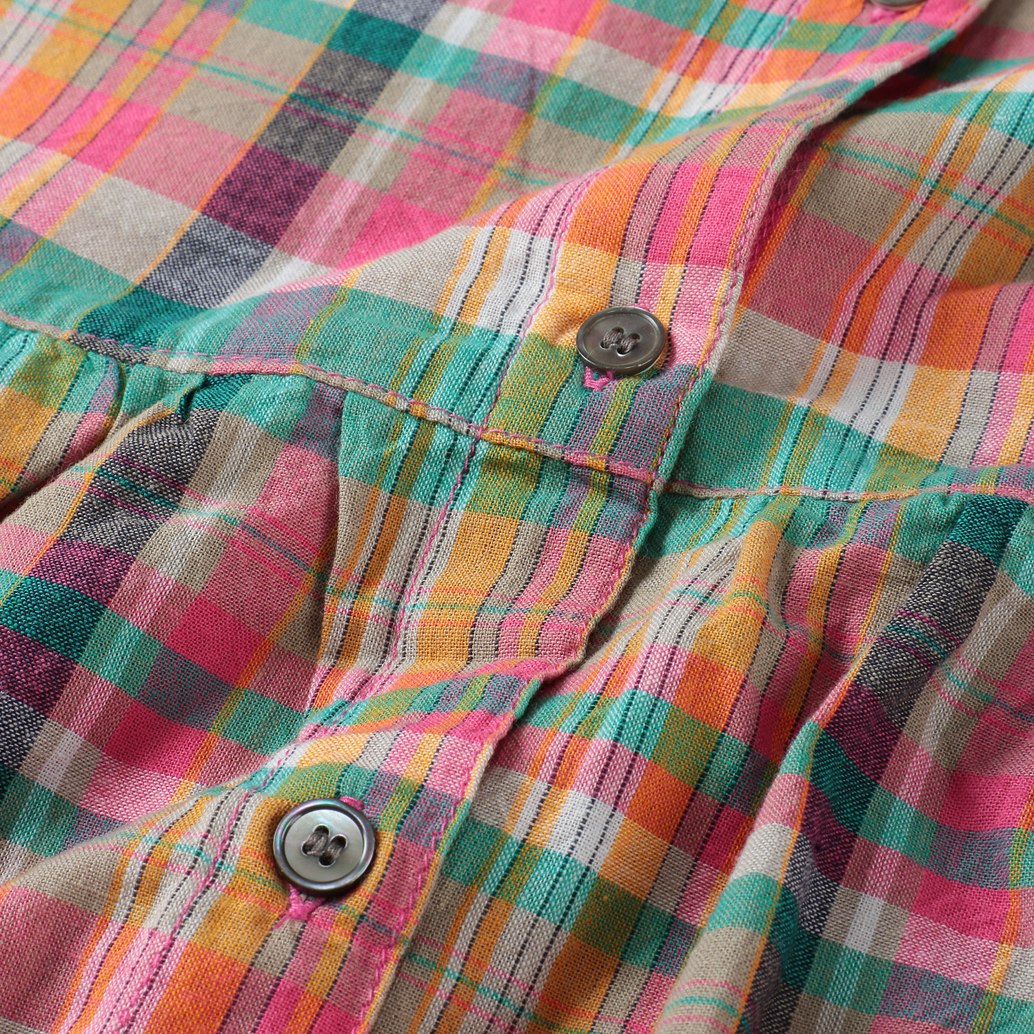 ista－ire マドラスチェック 2WAYキャミワンピース - 画像4