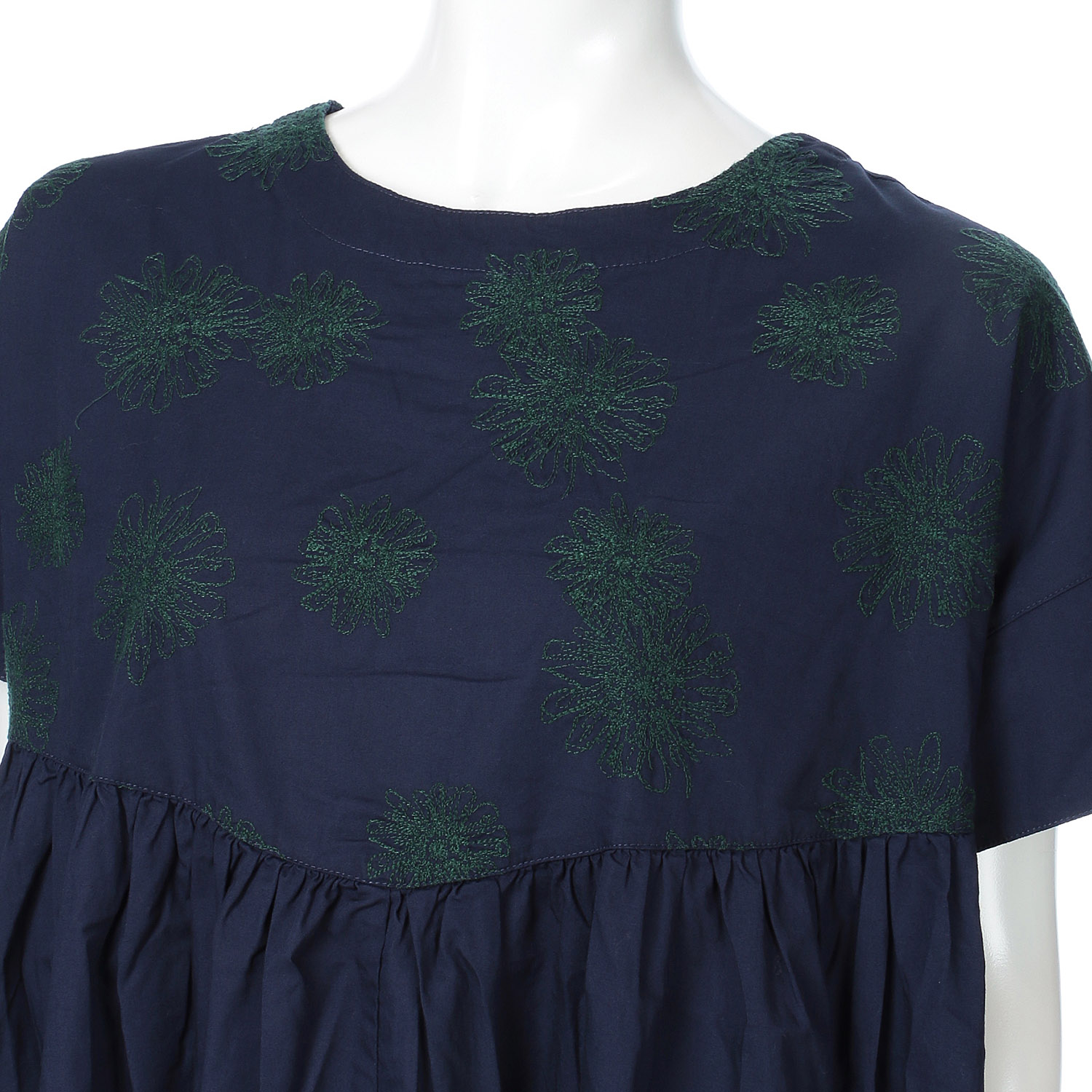 ista－ire ポプリン ダリア刺繍ワンピース - 画像12