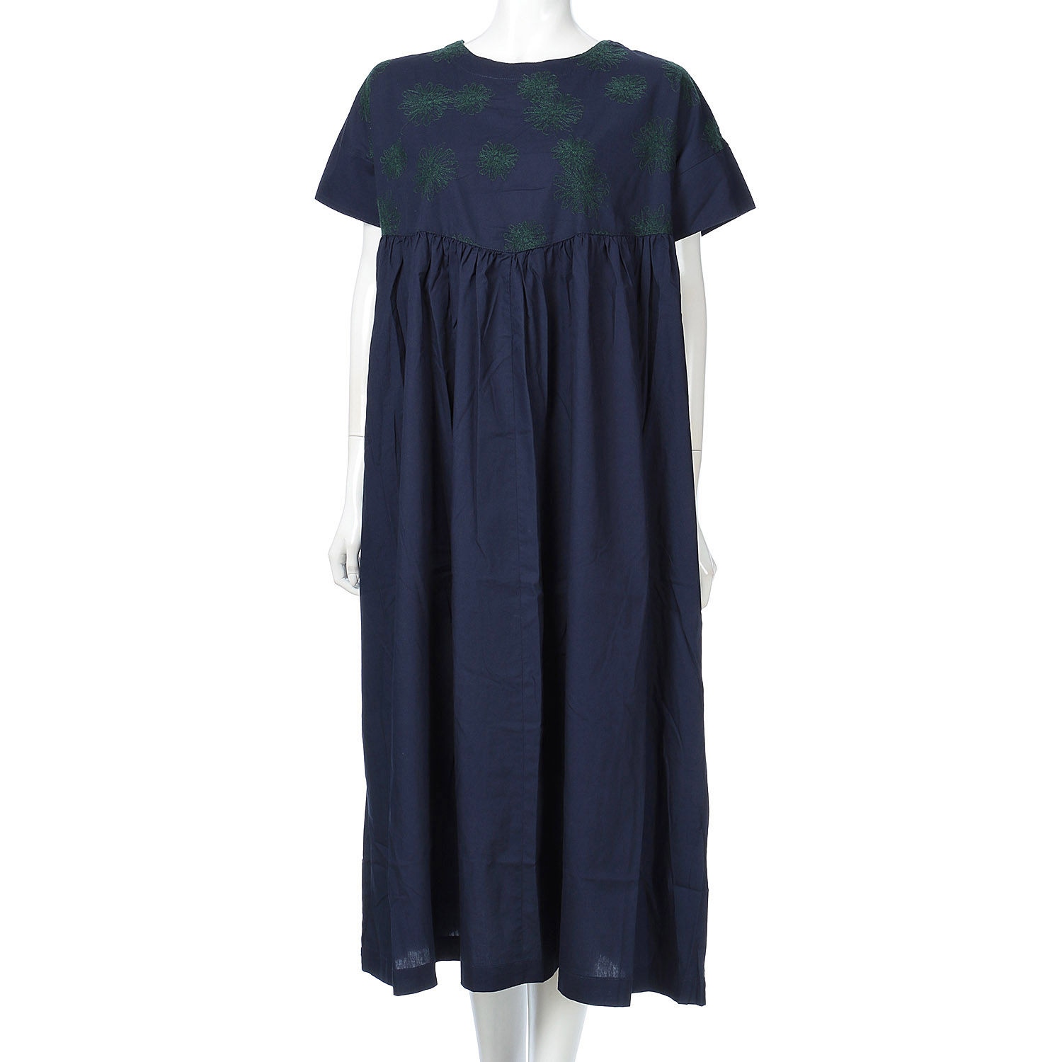 ista－ire ポプリン ダリア刺繍ワンピース - 画像9