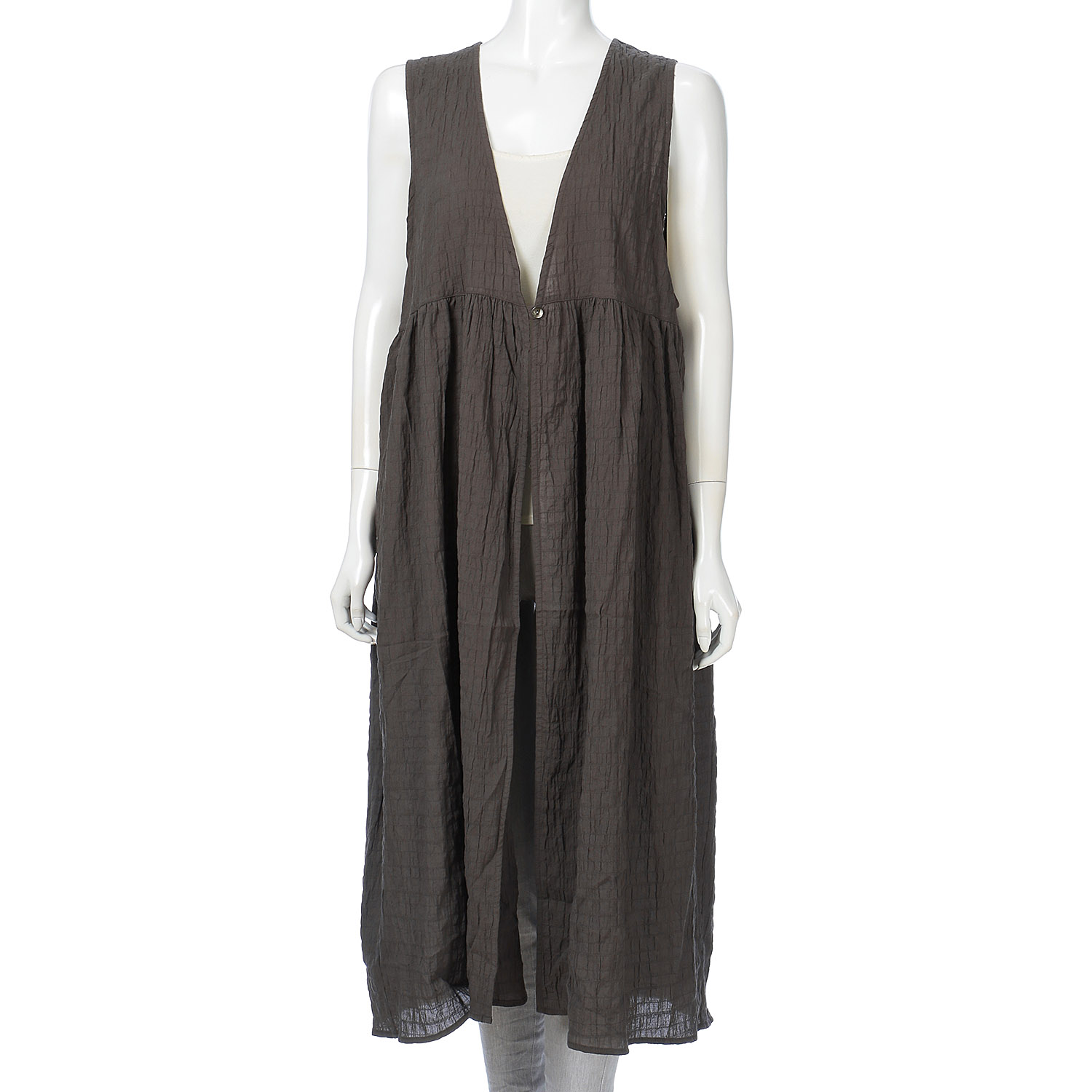 ista－ire シャーリングチェック ジレワンピース - 画像3