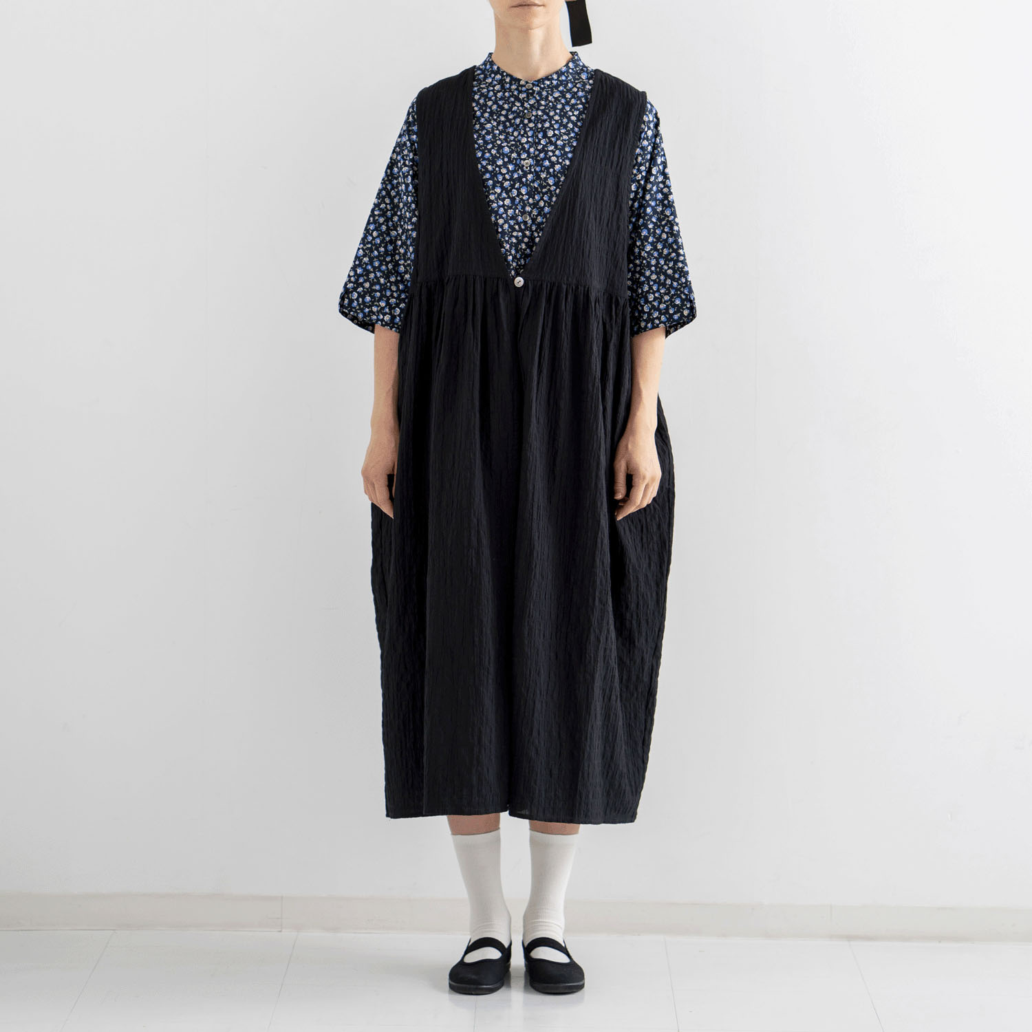 ista－ire シャーリングチェック ジレワンピース - 画像6