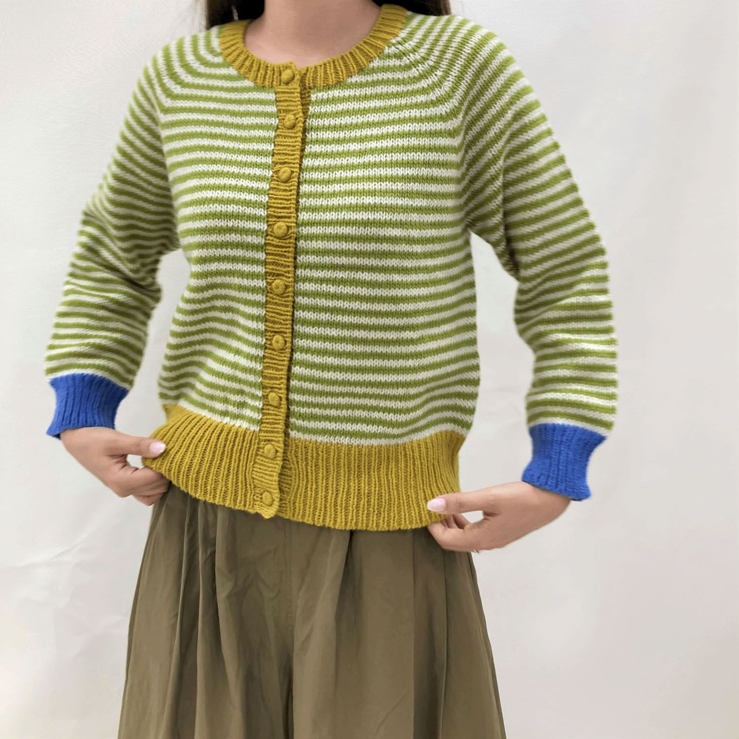 ESTELLE ボーダーカーディガン - 画像2