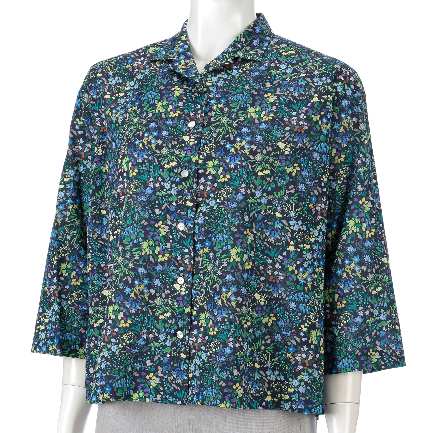 Parkes LIBERTY ミニオープンカラーシャツ - 画像2