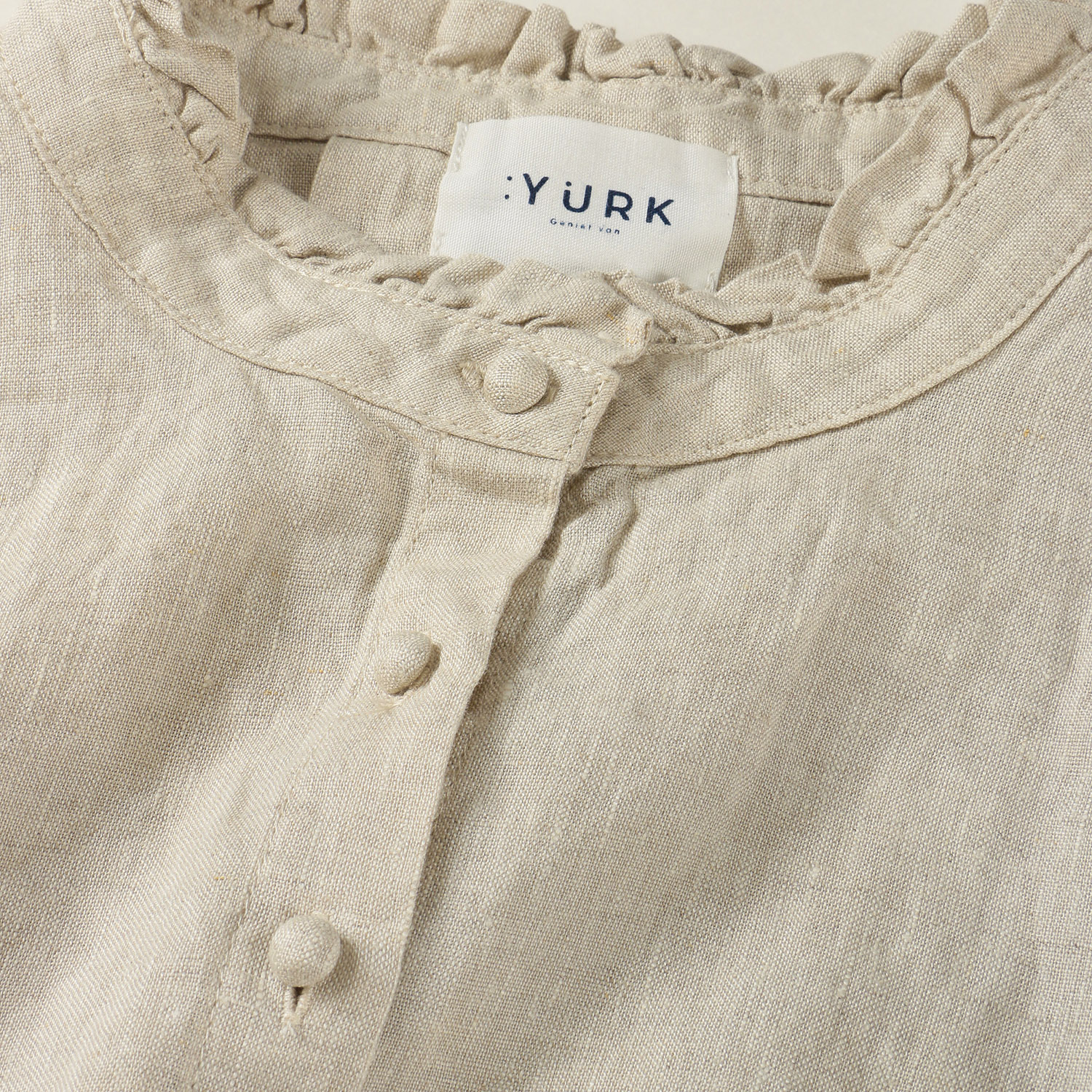 YURK geniet van バンドカラーシャツ - 画像11