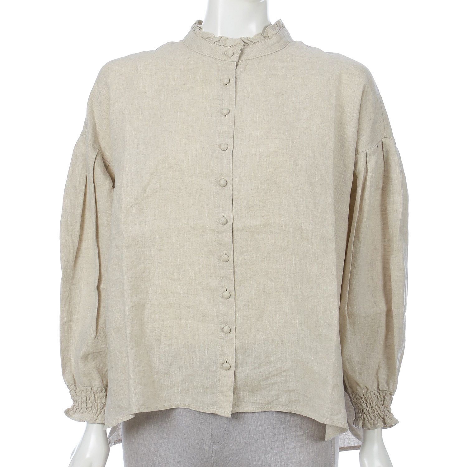 YURK geniet van バンドカラーシャツ - 画像8