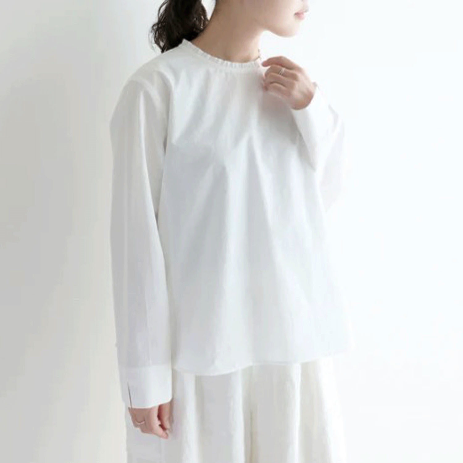 【お取り寄せ】pot－pourri 定番エームフリルブラウス - 画像2