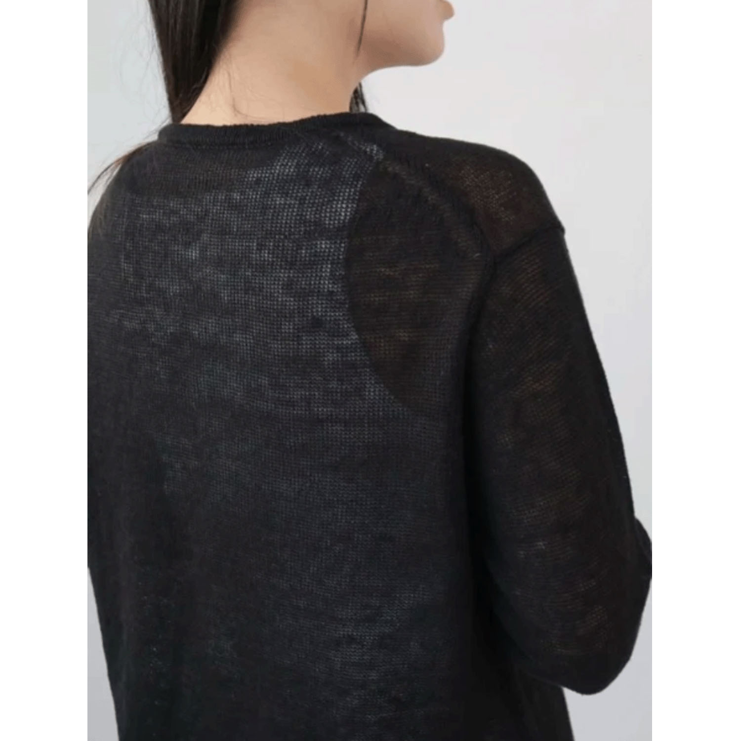 YARRA フレンチリネンAラインカーディガン - 画像6