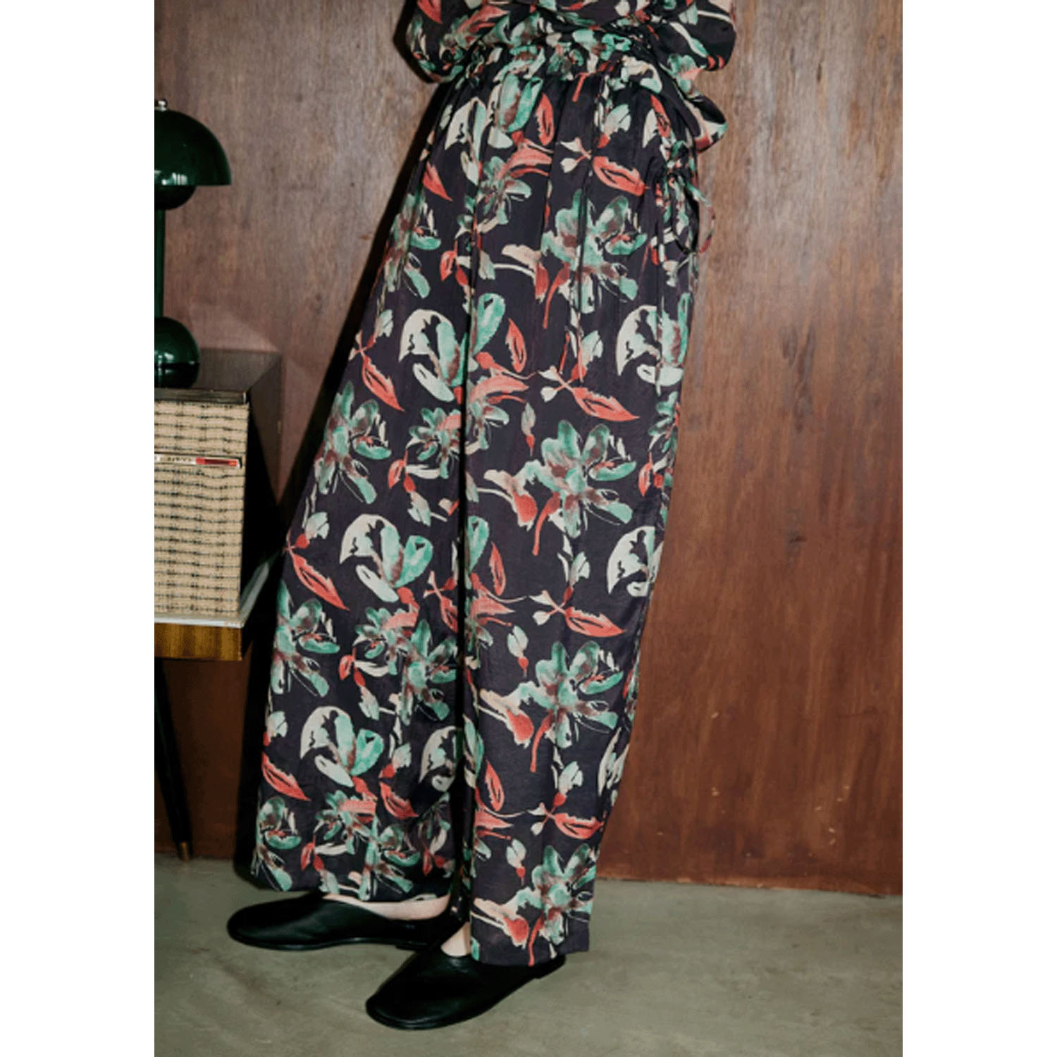 doux bleu フラワーインドプリントパンツ - 画像4