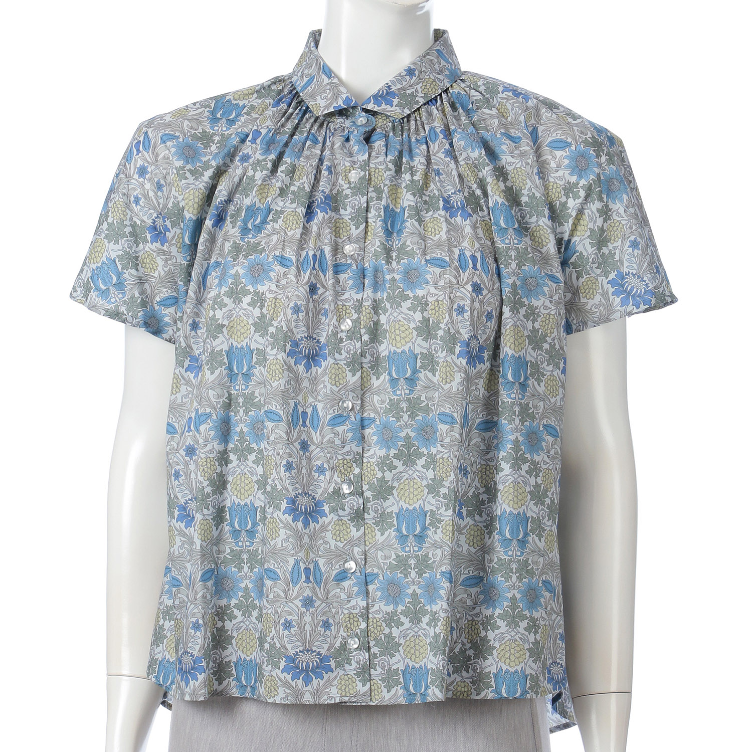 J．Sloane LIBERTY ギャザーカラーブラウス - 画像2