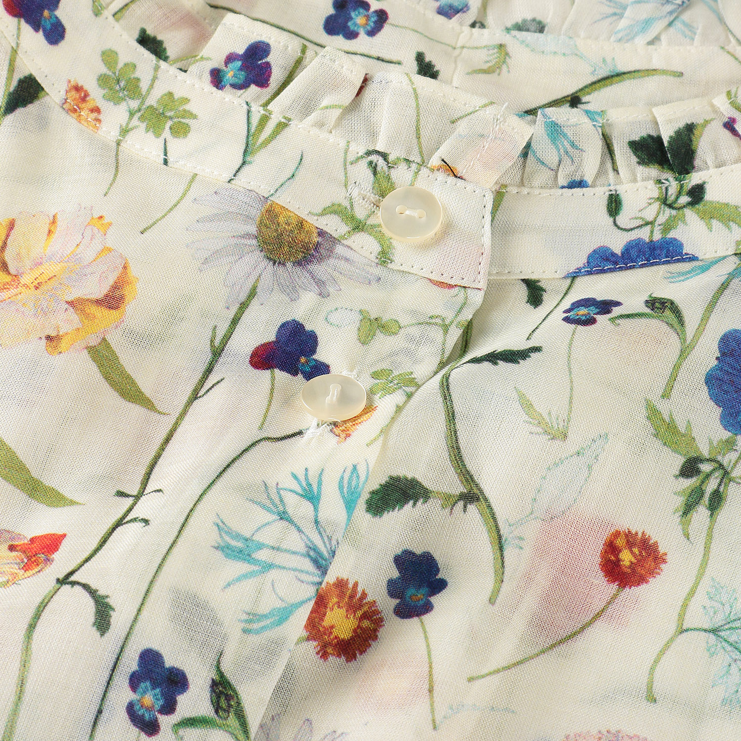 J．Sloane LIBERTY5分袖スタンドフリルシャツ - 画像3