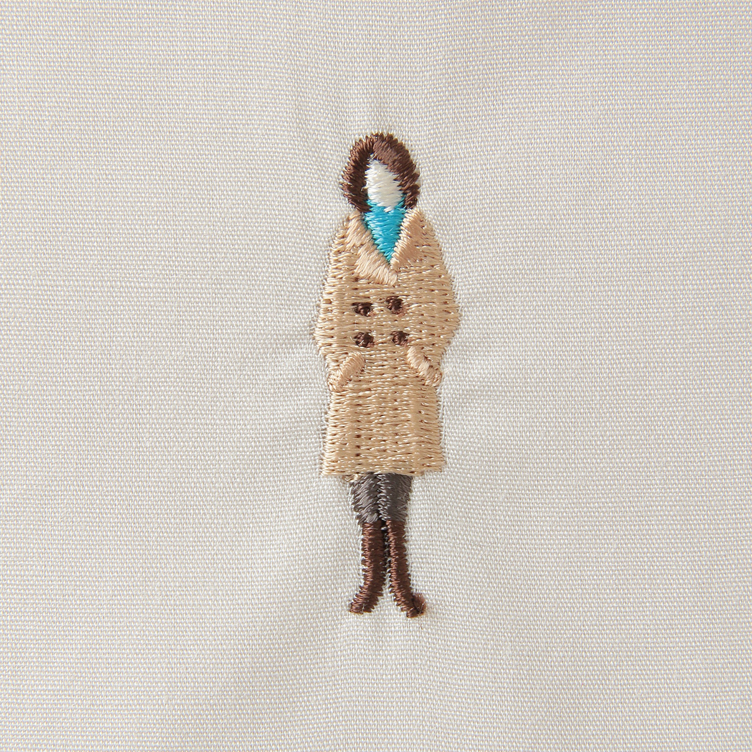 Parkes ワンポイント刺繍シャツ - 画像3