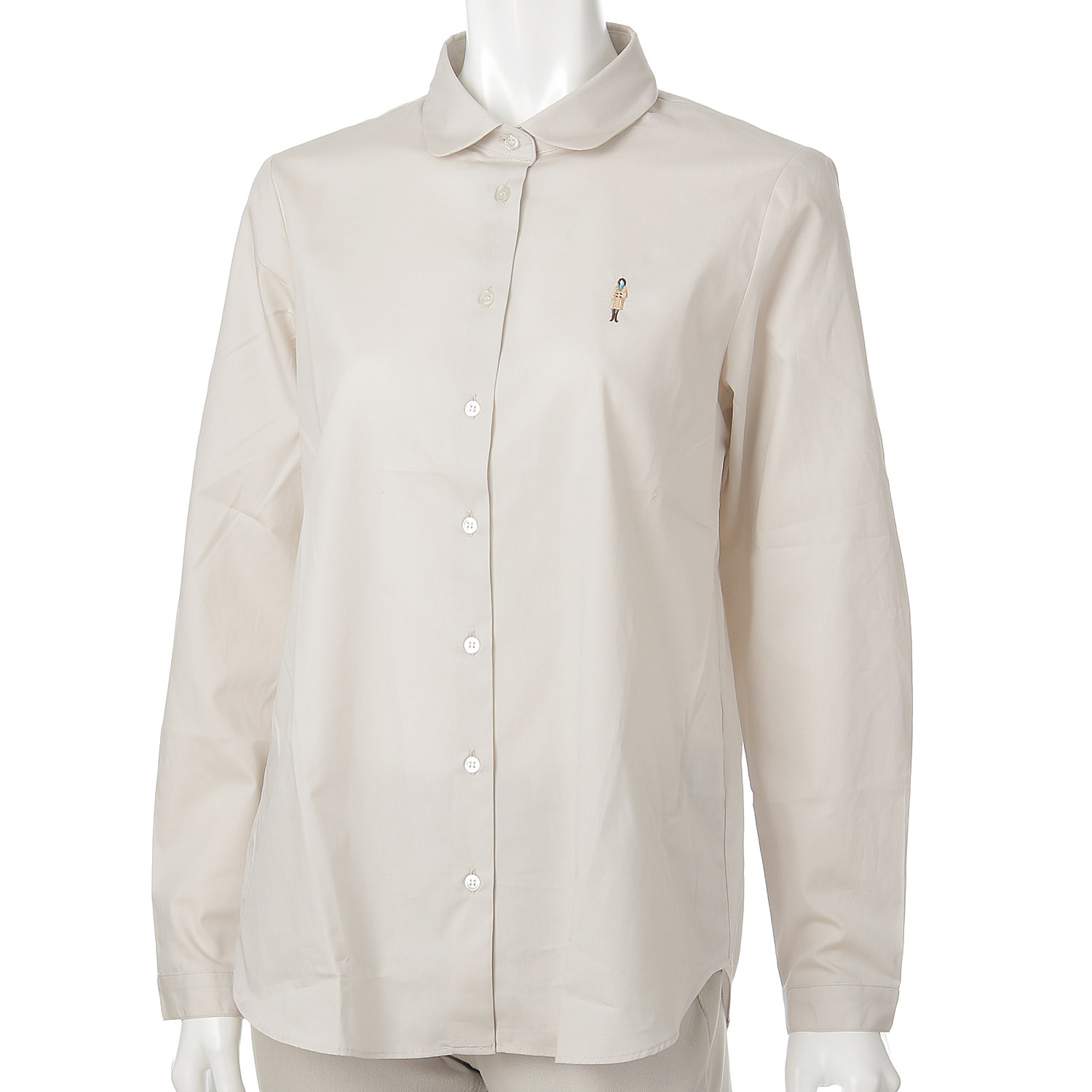 Parkes ワンポイント刺繍シャツ