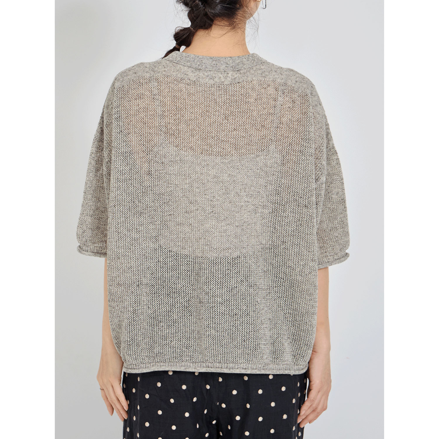 YURK geniet van 鹿の子編みPOLO - 画像3