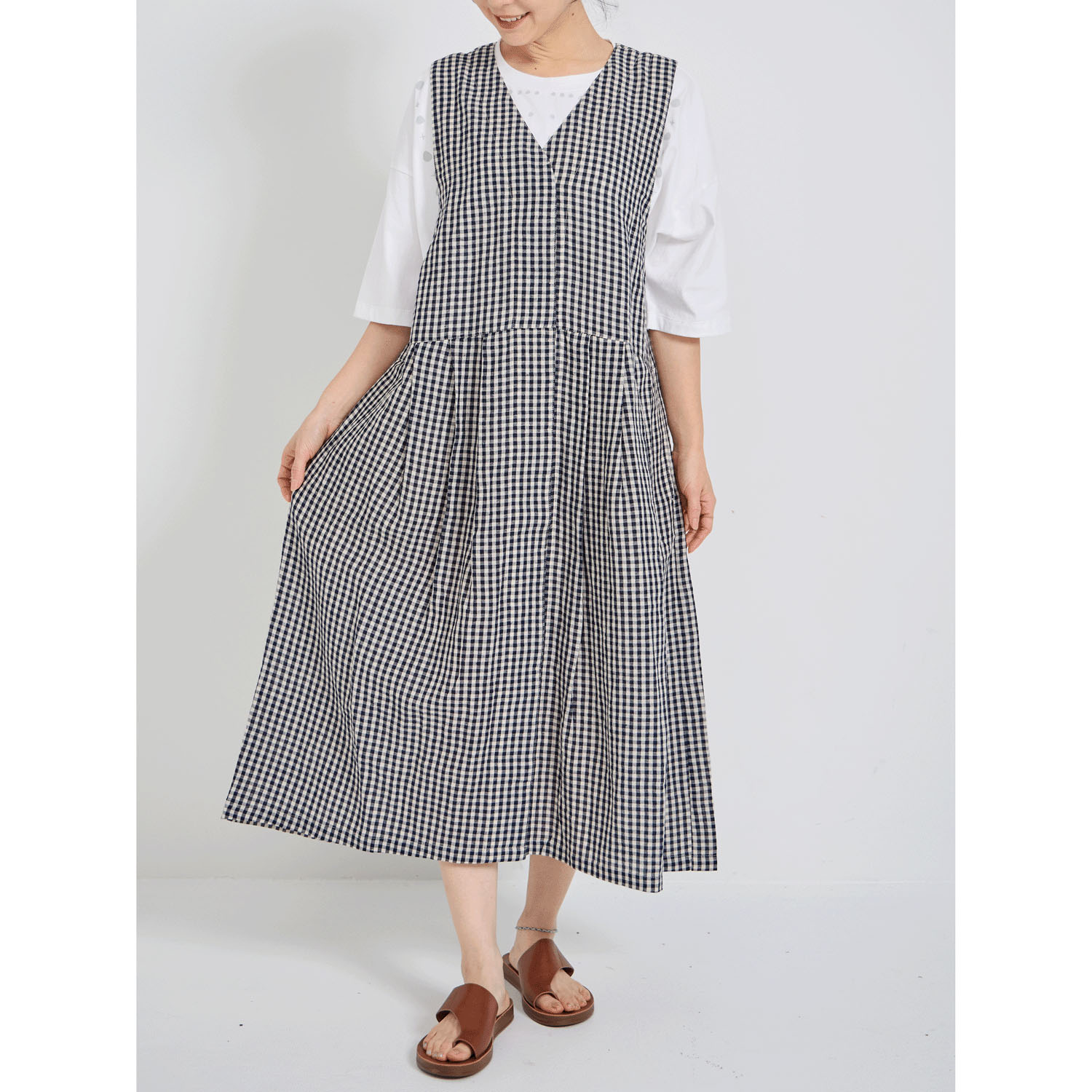 YURK geniet van ジャンパースカート - 画像2