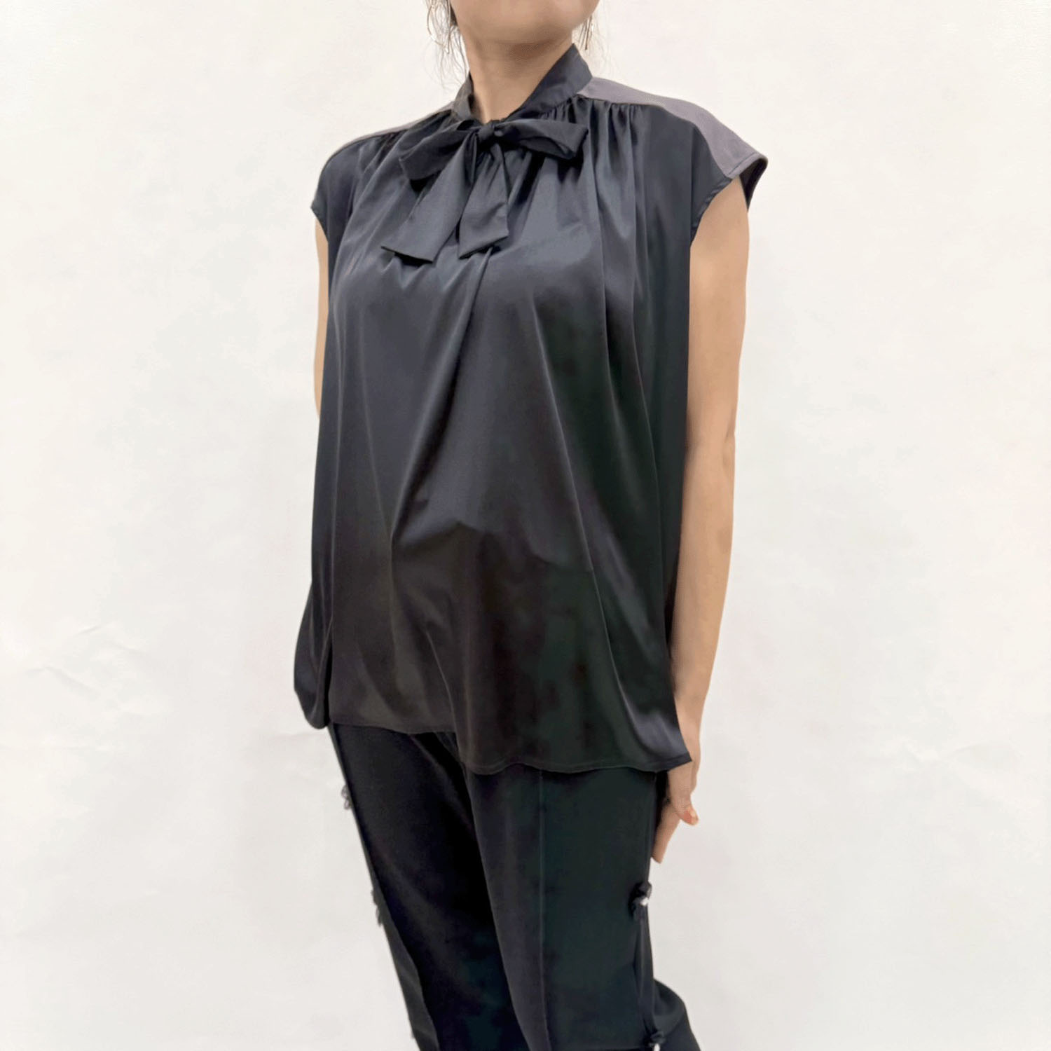 切替ボウタイブラウス - 画像7