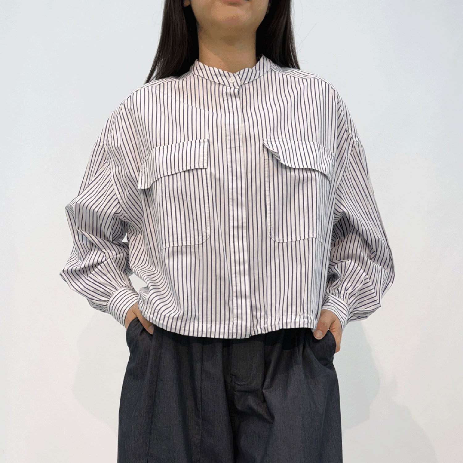 MAKITO  ストライプ裾ドローストリングジャケット - 画像5