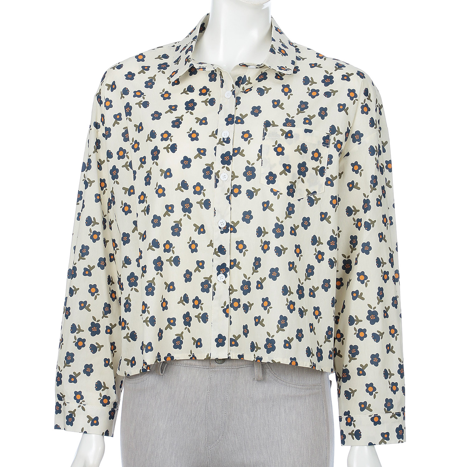 MAKITO 総柄丸襟ブラウス - 画像2