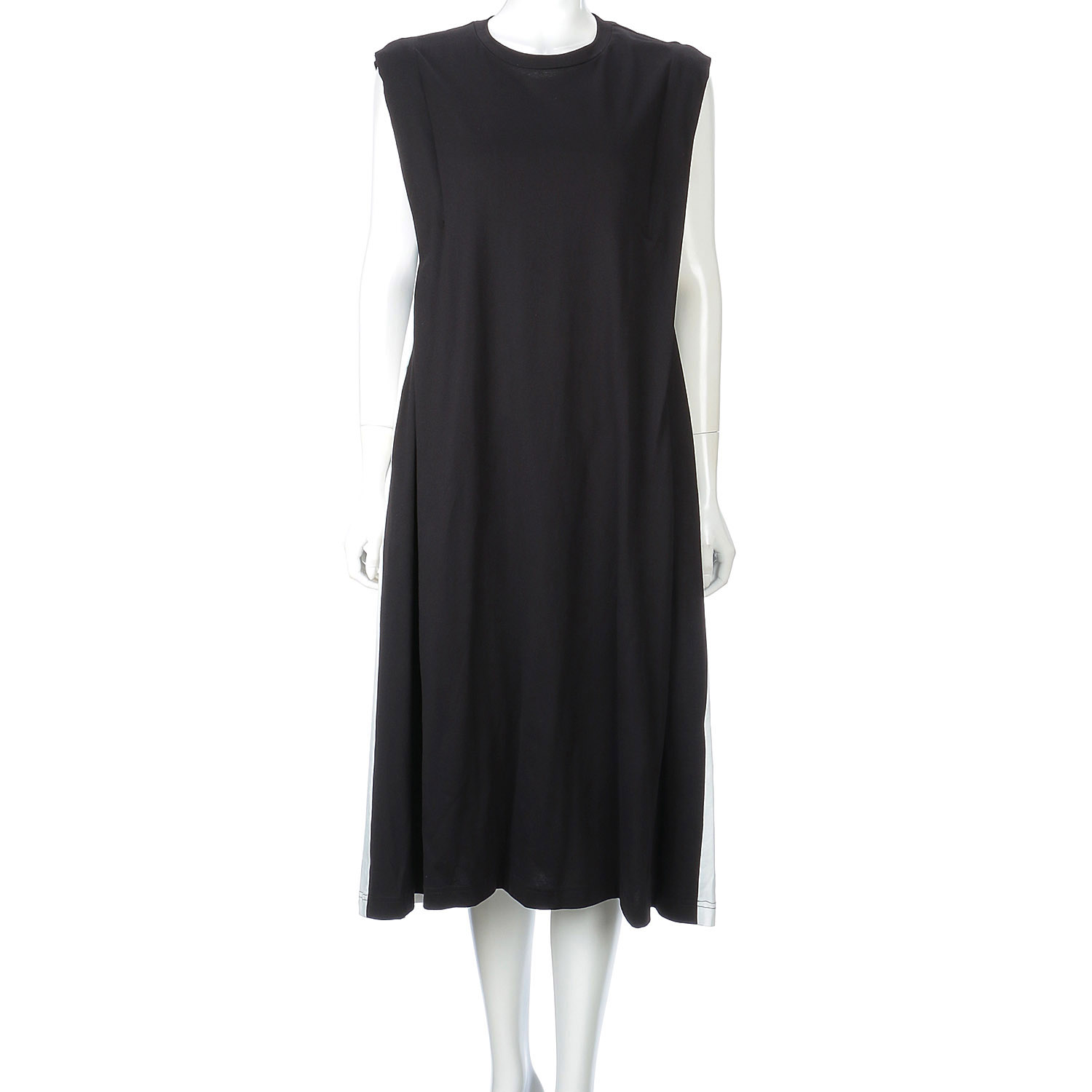 カラーブロックカットワンピース - 画像1