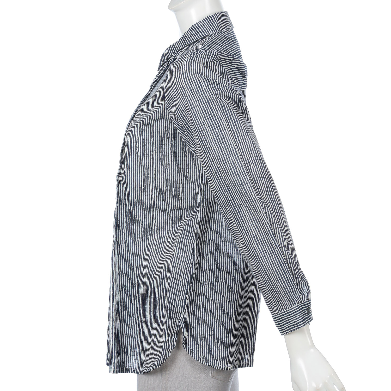 よろけストライプブラウス - 画像3