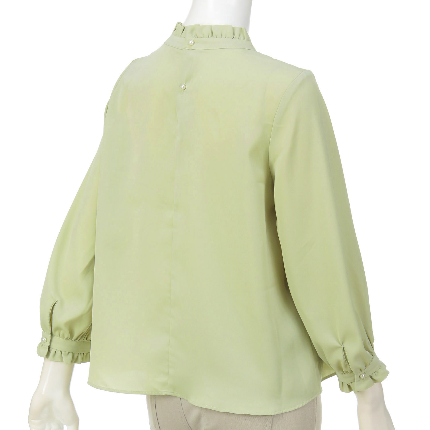 ベネシャンプチハイネックブラウス - 画像5