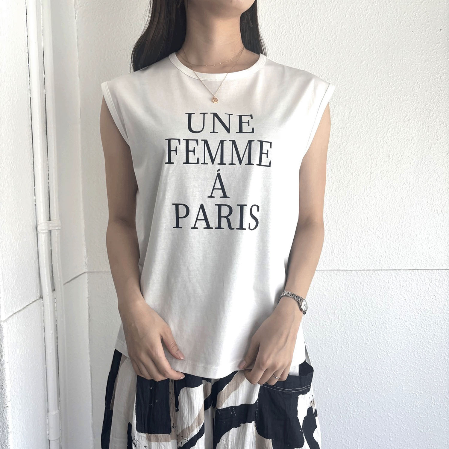 ロゴカットチュニック