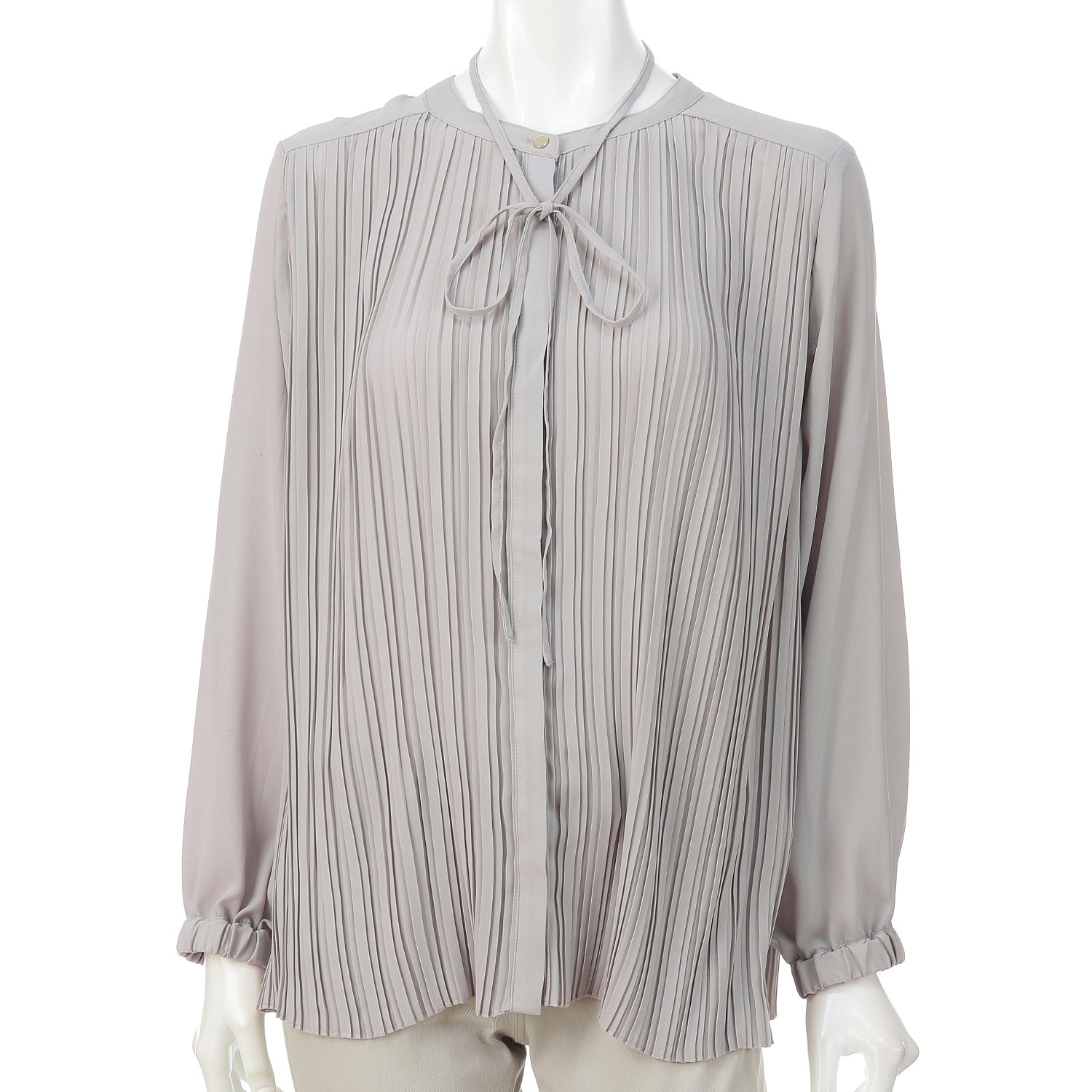 ジョーゼット前後2WAYプリーツブラウス