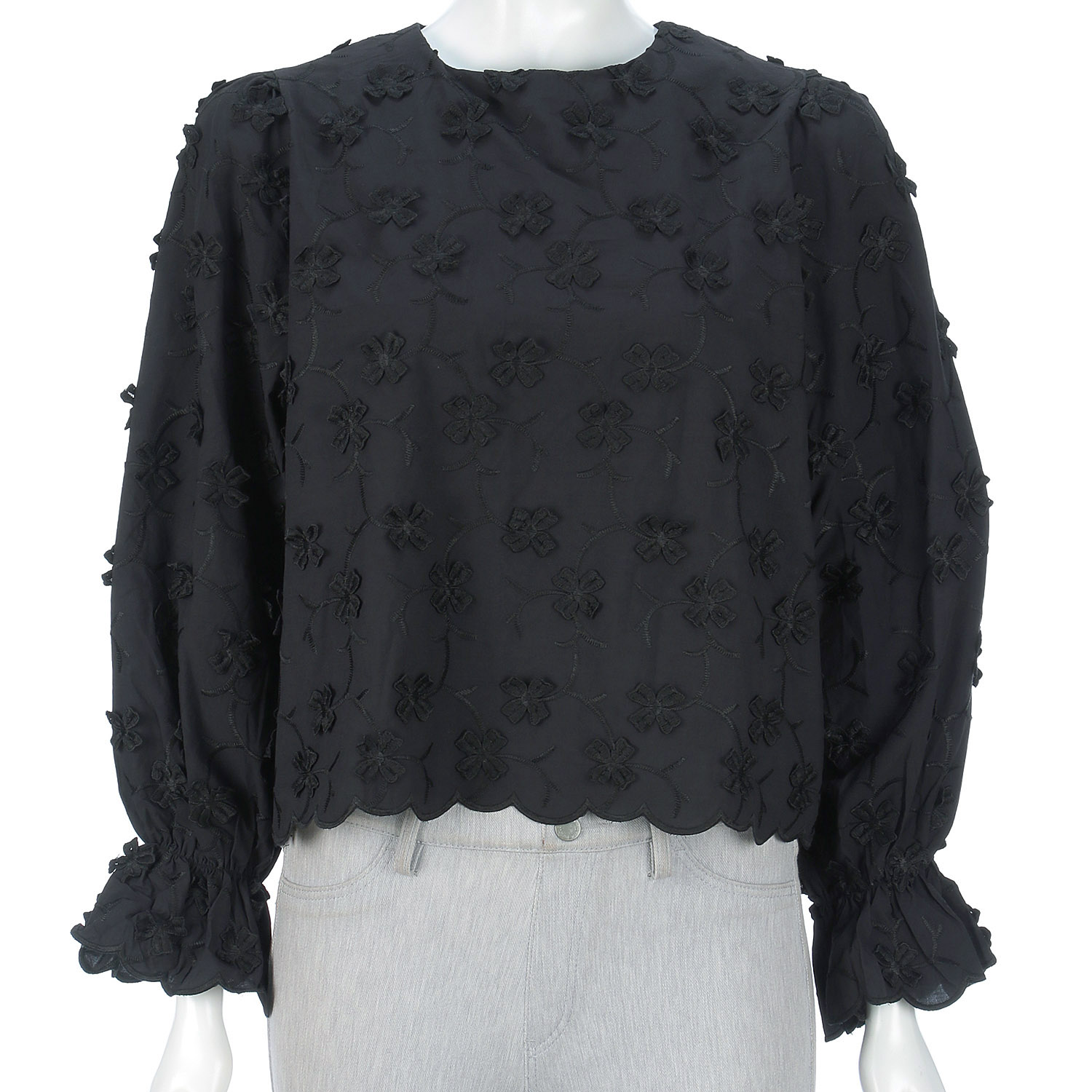 花柄刺繍プルオーバー - 画像4