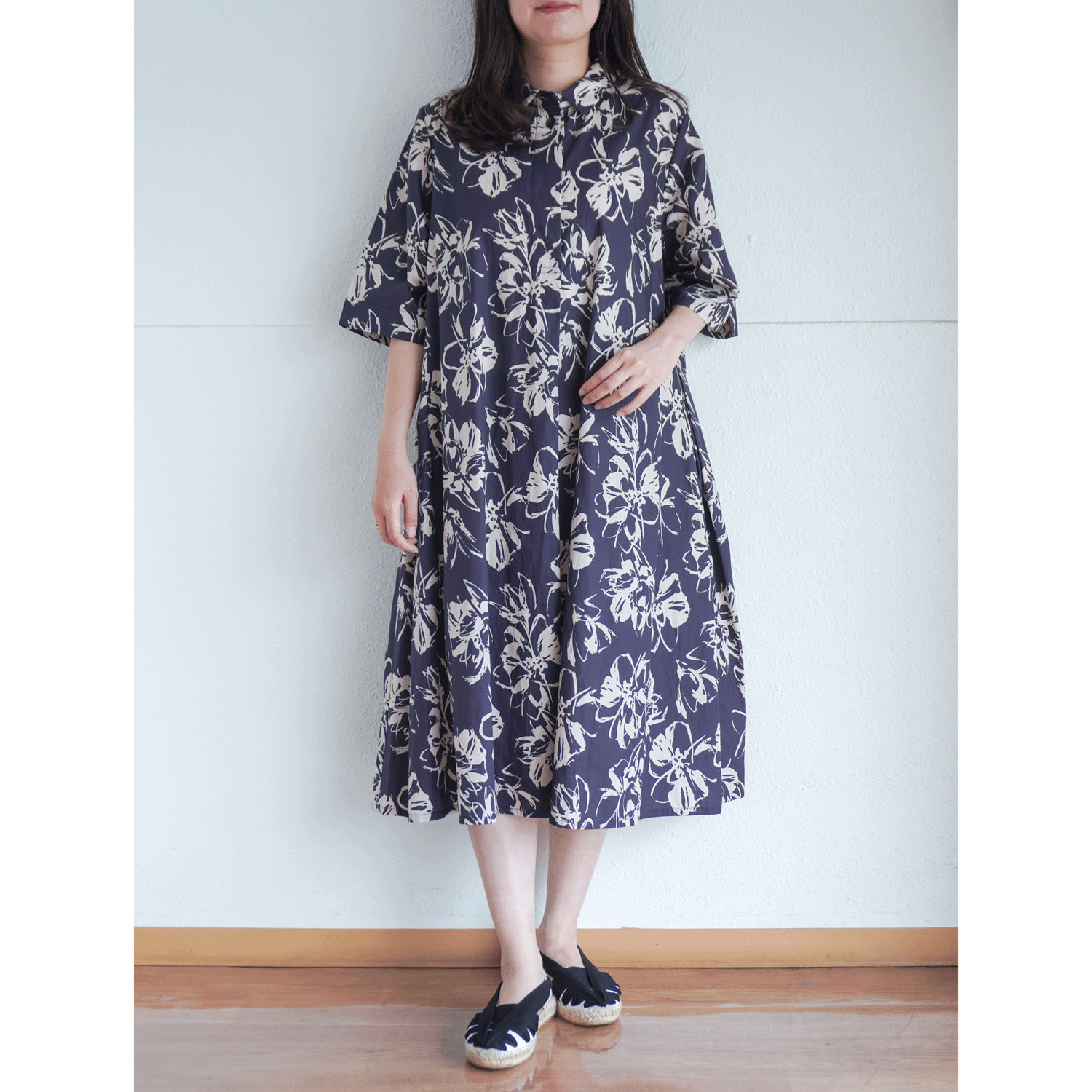 40ブロードインクジェットプリントワンピース - 画像12