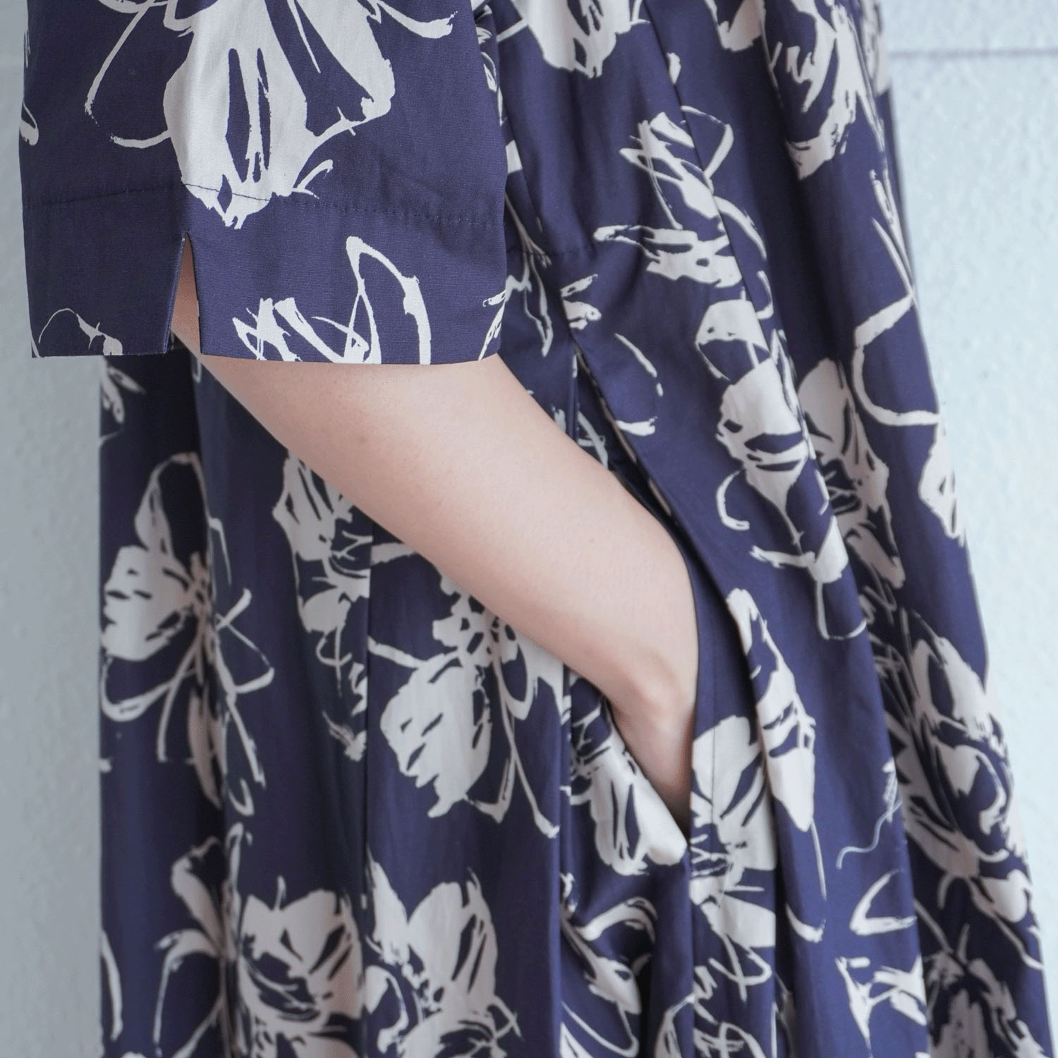 40ブロードインクジェットプリントワンピース - 画像5