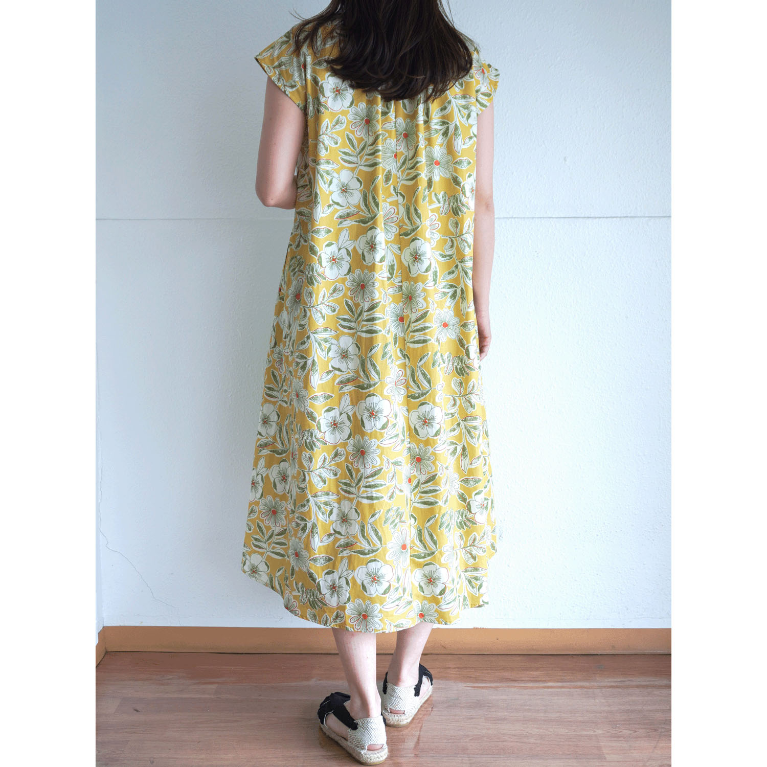 40ブロードインクジェットプリントワンピース - 画像2