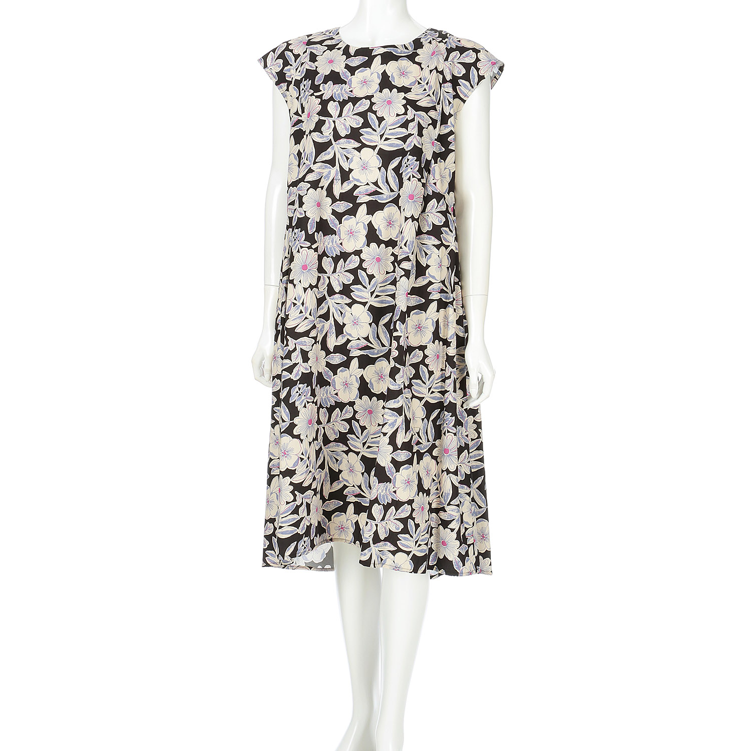 40ブロードインクジェットプリントワンピース - 画像12