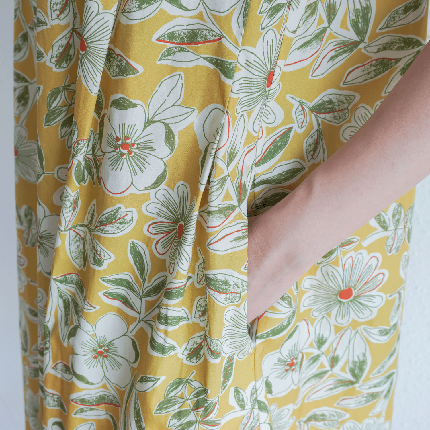 40ブロードインクジェットプリントワンピース - 画像5