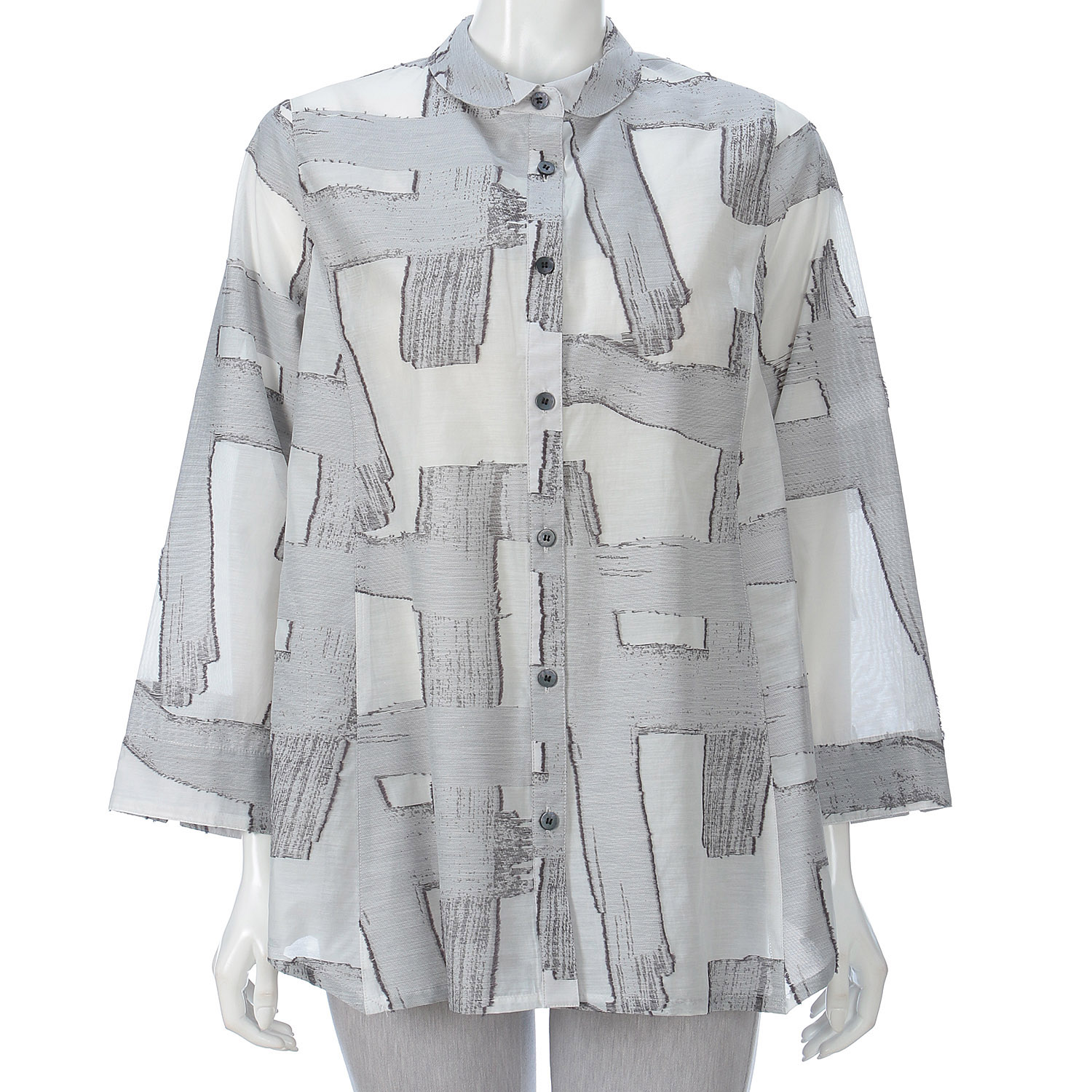 ジャガードブラウス - 画像1