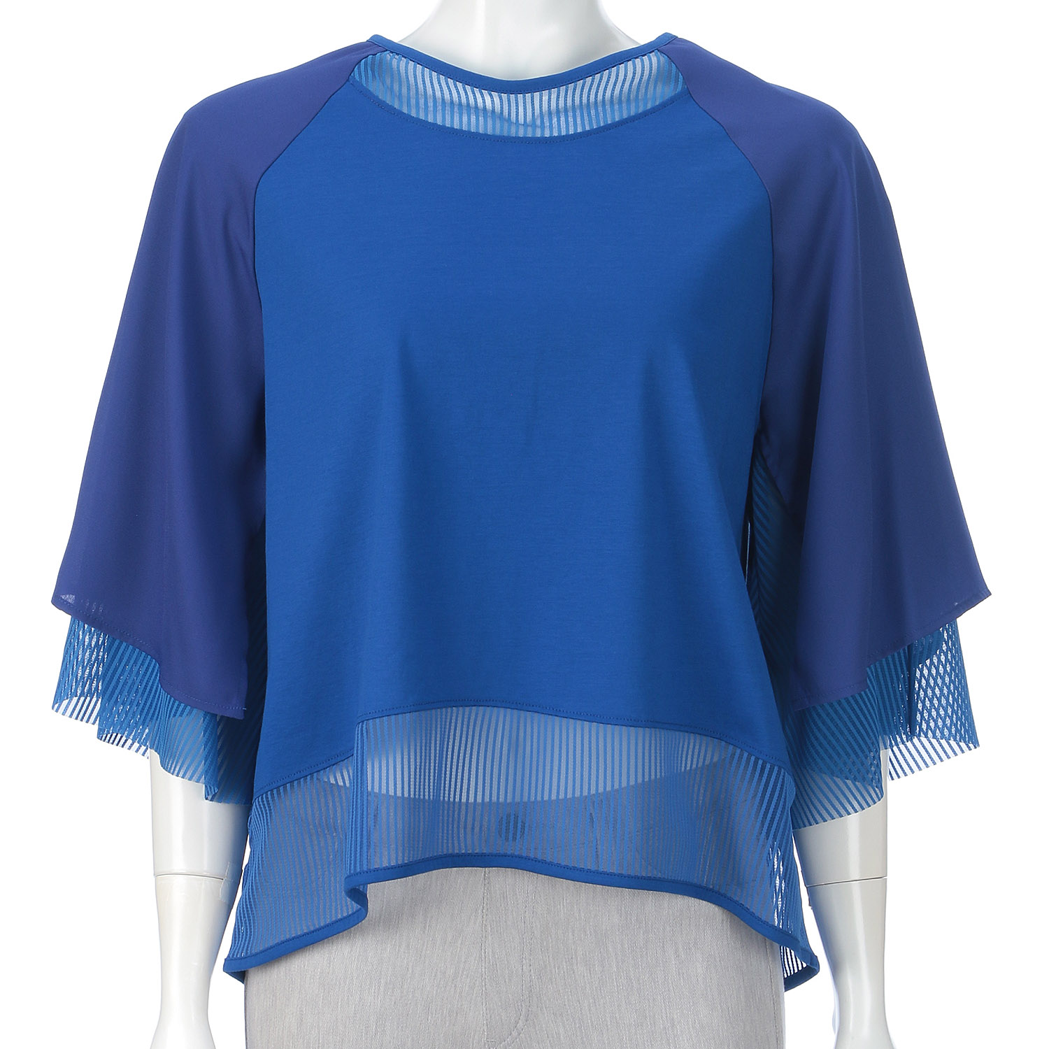 布帛ベルスリーブシャツ