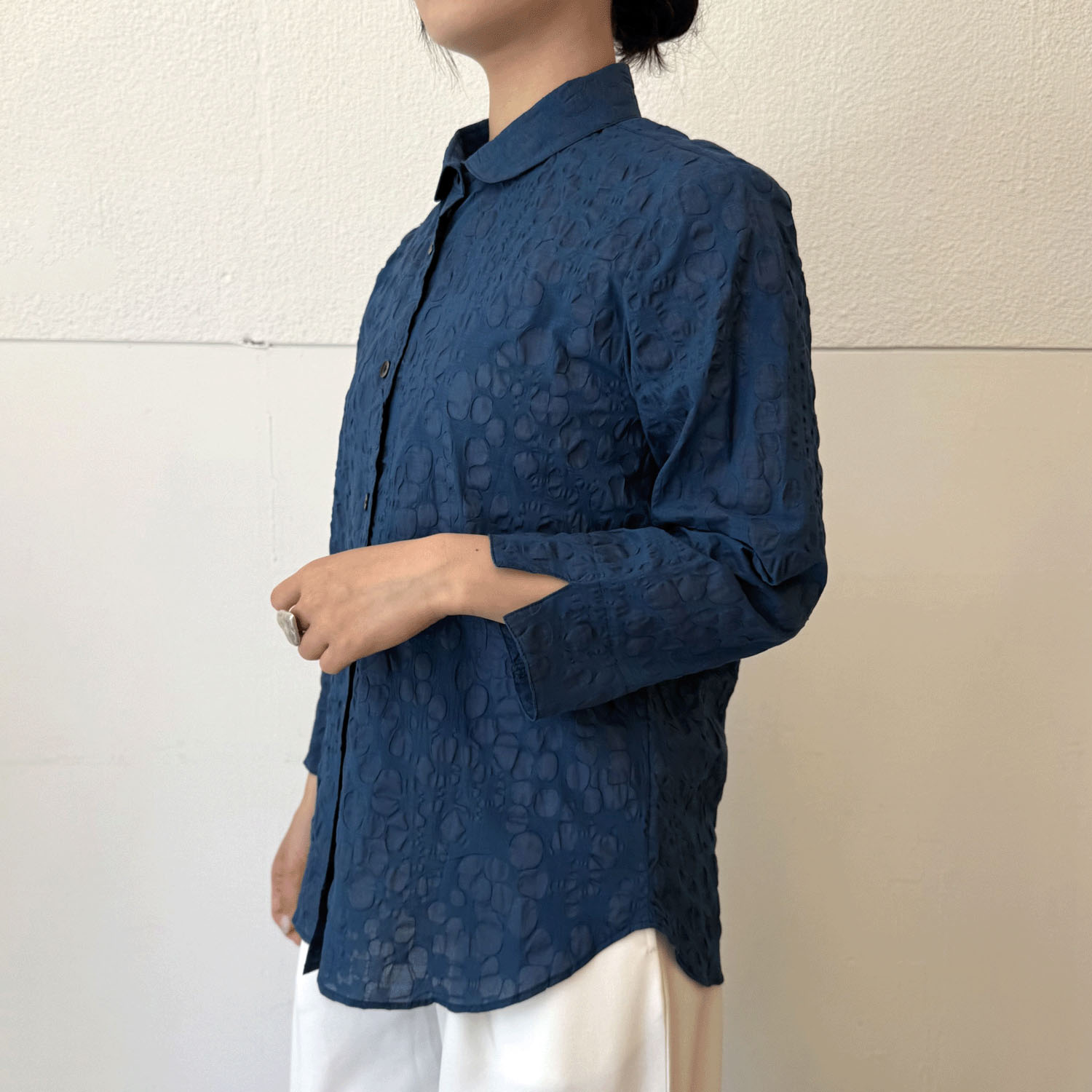 塩縮無地七分袖 - 画像4