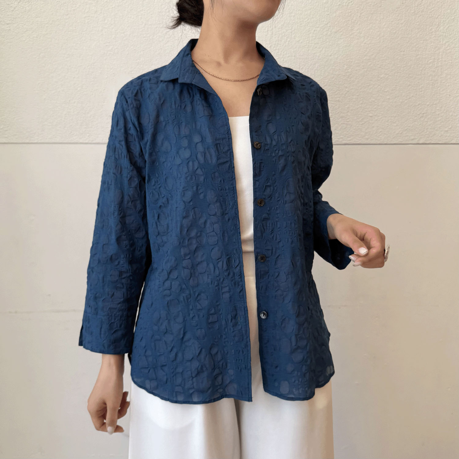 塩縮無地七分袖 - 画像8