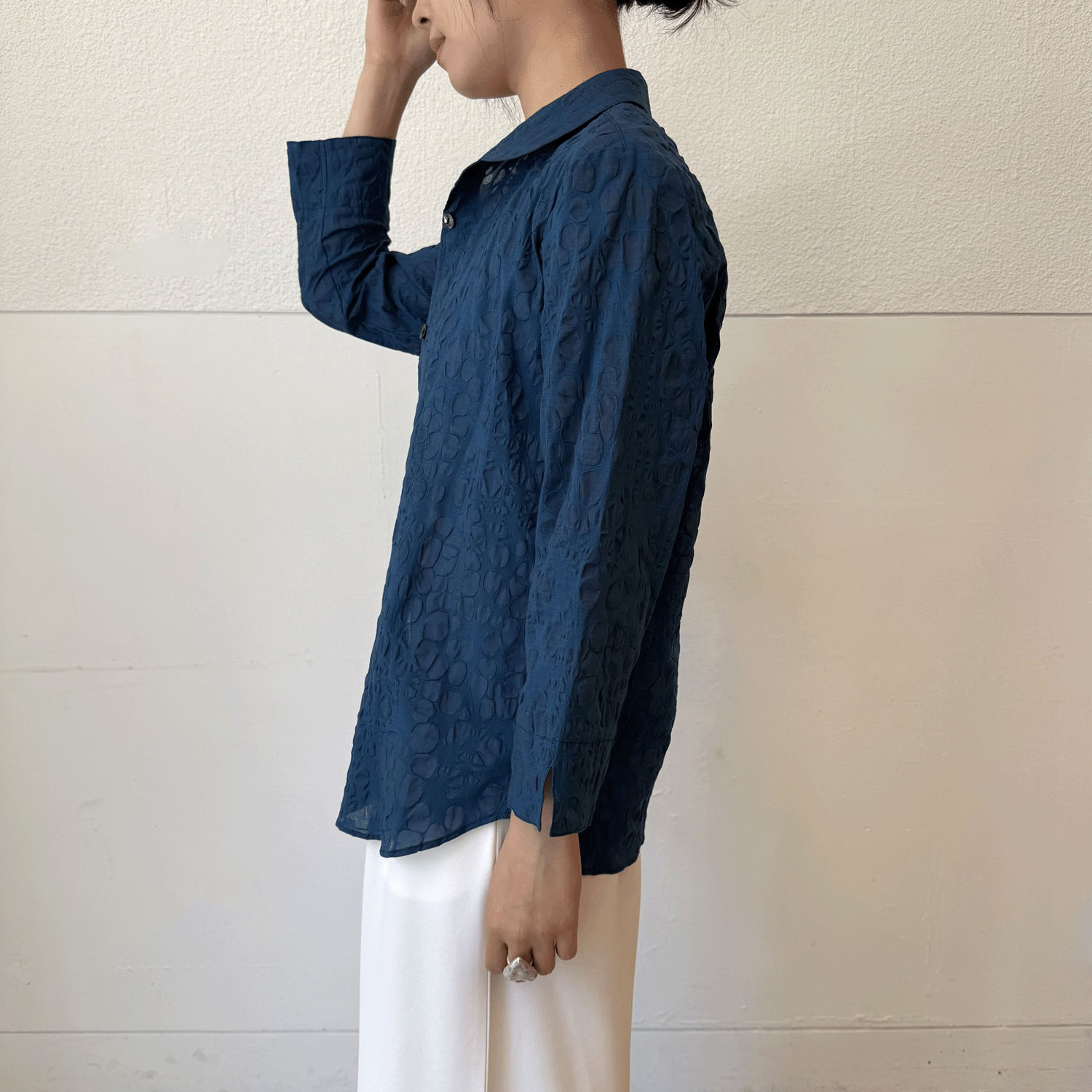 塩縮無地七分袖 - 画像10